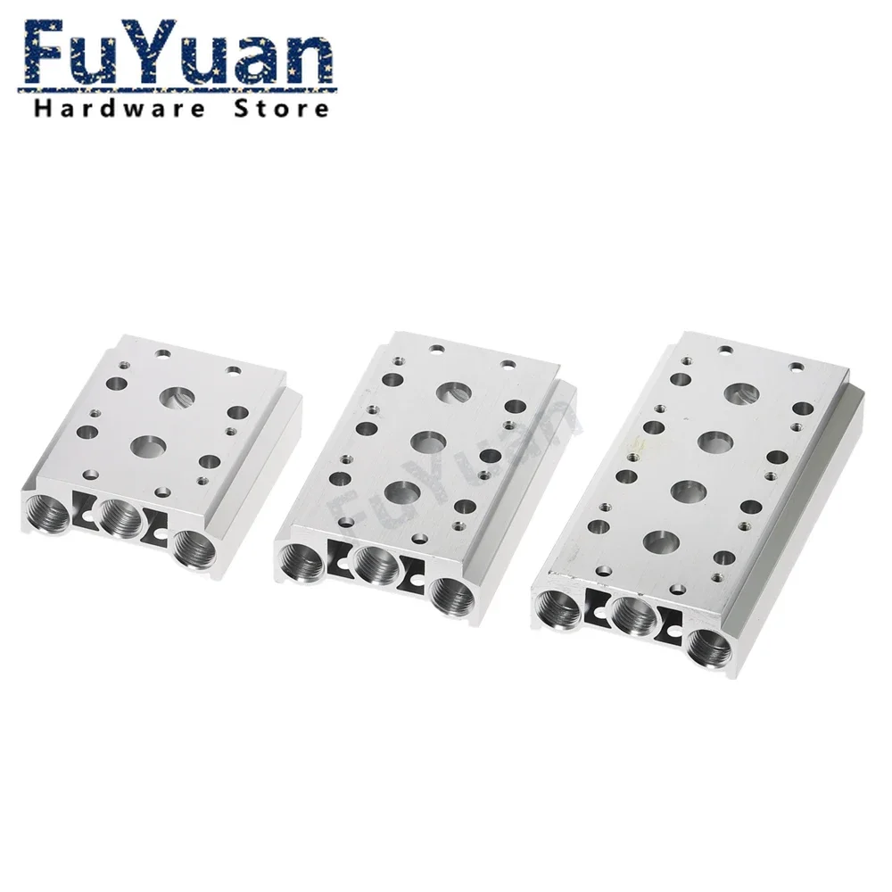 4v210-08 4V230 4v220 1/4 "صمامات مشعب عادم الهواء 200M-2F/3F/4F/5F/6F/7F/8F لوحة صمام الملف اللولبي بقاعدة هوائية