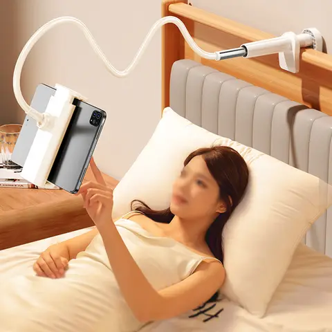 유니버설 게으른 브래킷 태블릿 홀더 구즈넥 스탠드 스텐트 스마트 폰 홀더 용 iPad 용 유연한 침대 책상 테이블 클립 브래킷