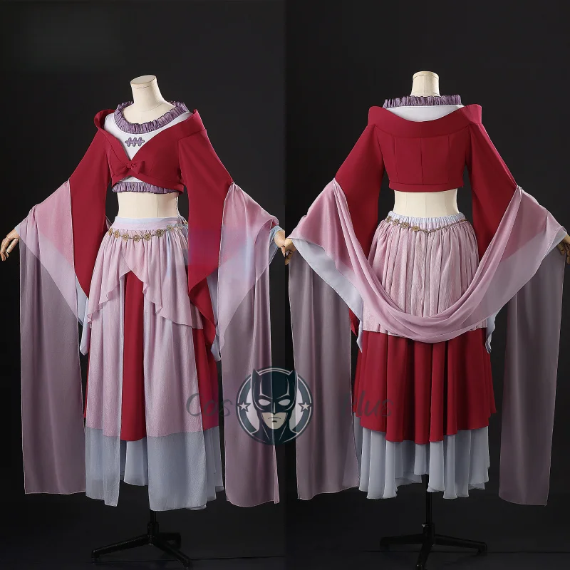 أنيمي يوميات الصيدلي Maomao المرأة تأثيري حلي فستان رقص أحمر ملابس الهالوين كرنفال حفلة موحدة