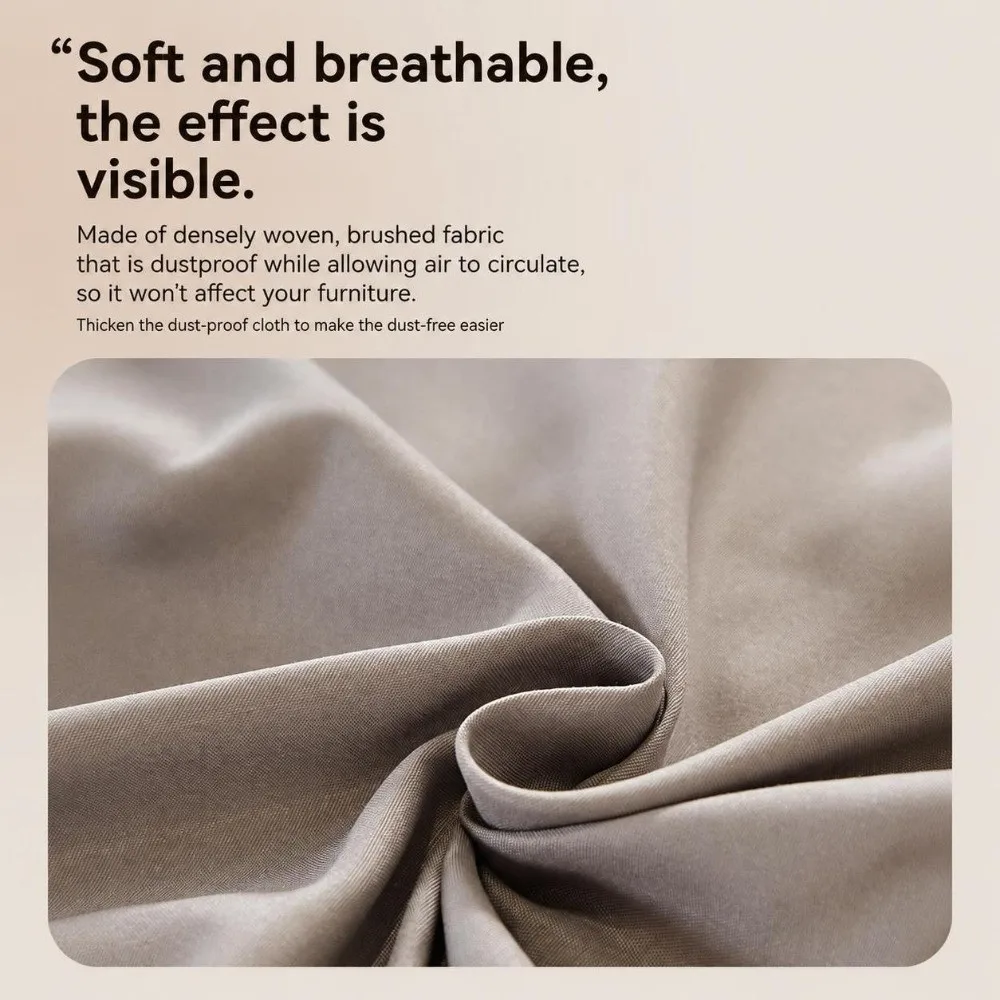 Breathable Fabric Furniture Dust Cover Washable Cloth Large Size Dust Proof Sheet Grey Dust Shield Cover