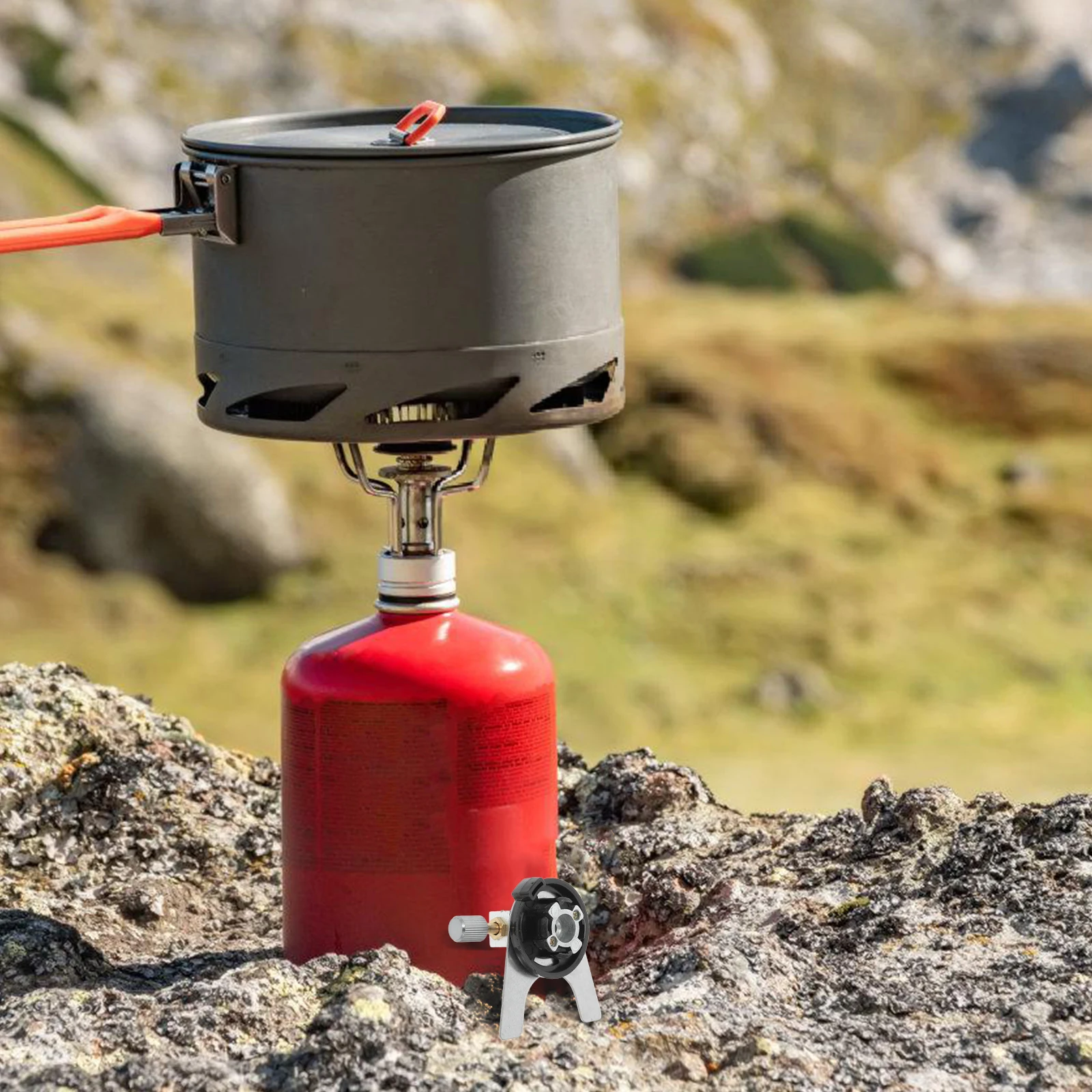 

Gas Refill Adapter Fuel Canister Converter Propane Tank Input Connector Camping Stove Hiking Fuel Transfer Device Durable