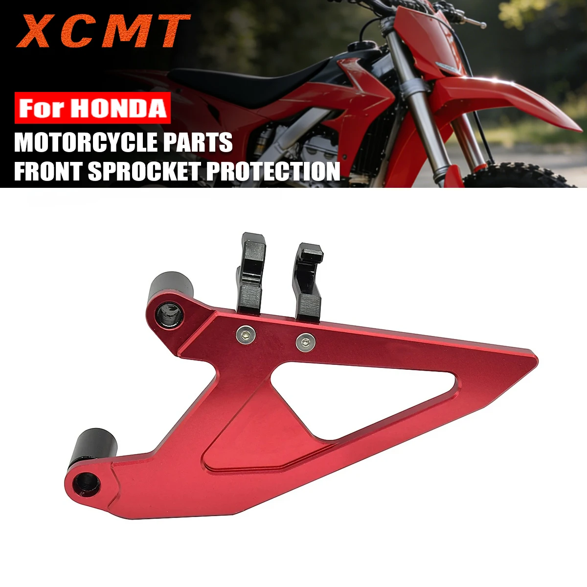 CNC Aluminum Sprocket Guard For Honda CRF250R 2010-2017 CRF450R 2009-2016 Motorcycle Front Small Sprocket Protective Cover Parts