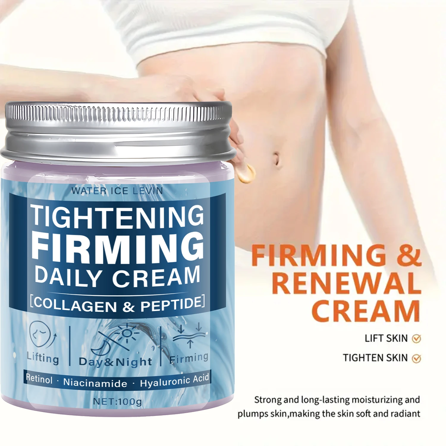 Kollagen- und Peptidstraffung, straffende Alltagscreme mit Retinol und Niacinamid zum Straffen