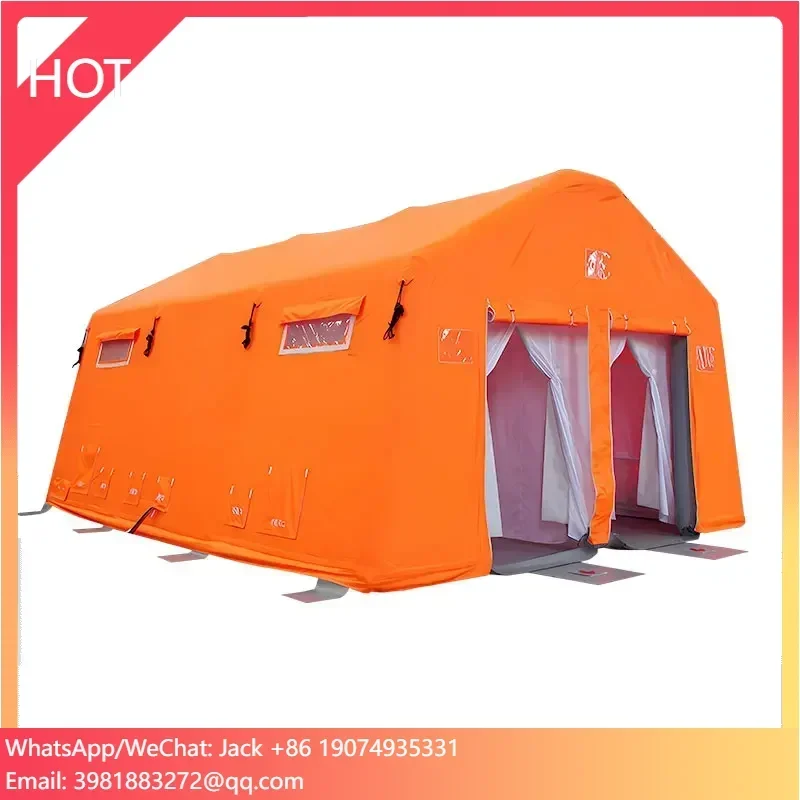 Tenda a pressione gonfiabile di emergenza in PVC ermetico di primo soccorso di salvataggio medico in caso di catastrofe, costruzione, decontaminazione, disinfettante