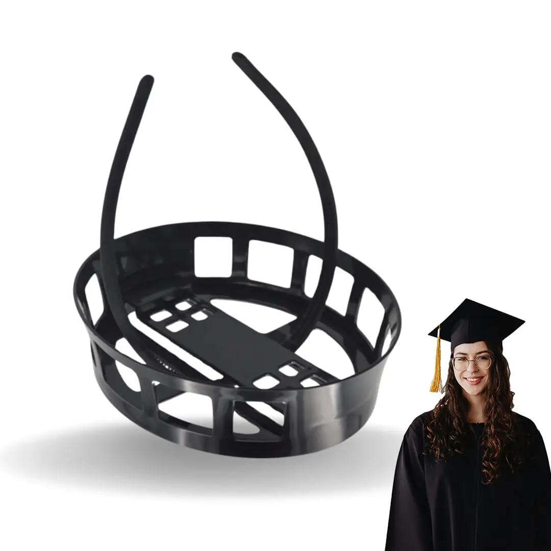 

Adjustable Grad Cap Remix Secures Headband Insert,Upgrade Inside Graduation Cap Don't Change Hair,Secure Hairstyle Unisex