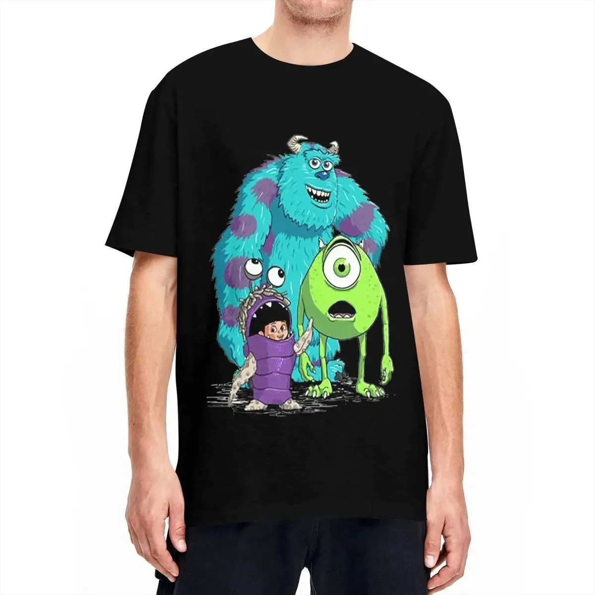 Monsters Inc University Sullivan Boo T-Shirt Men Women Vintage Cotton Tee Shirt Short Sleeve T Shirts New Arrival Clothing