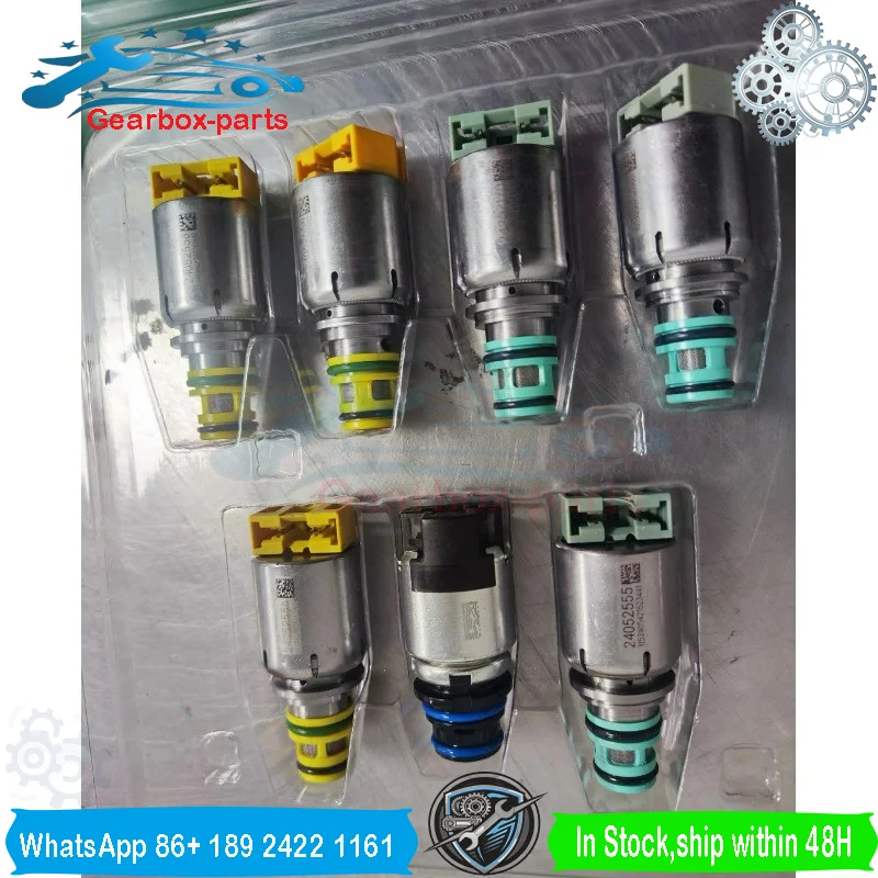 7PCS Transmission 6T40 6T45  Solenoid Kit Suit for Cruze Epica Lacetti Astra 24257169 6T40E 6T45E
