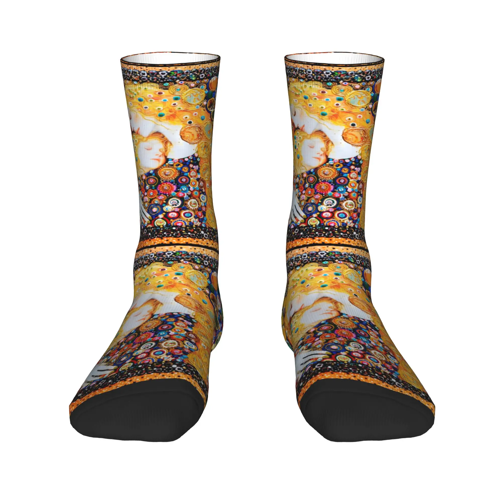 klimt child Retro Stockings Men  Socks Medium Soft Elegant Socks Autumn Climbing Non-Slip Graphic Socks Gift