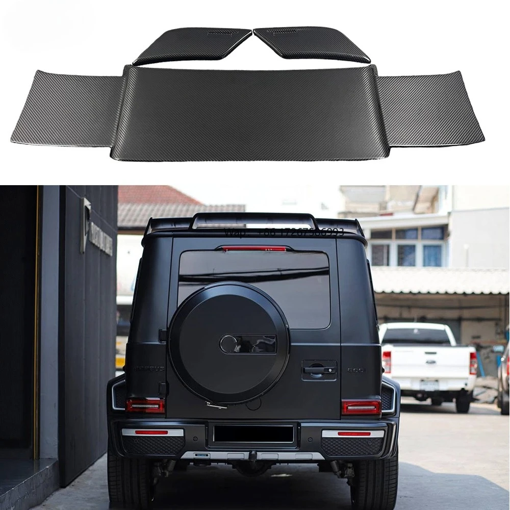 

W463 Dry Carbon Fiber B Style Rear Roof Spoiler for G class W464 G63 G500 G900 Tail Wing