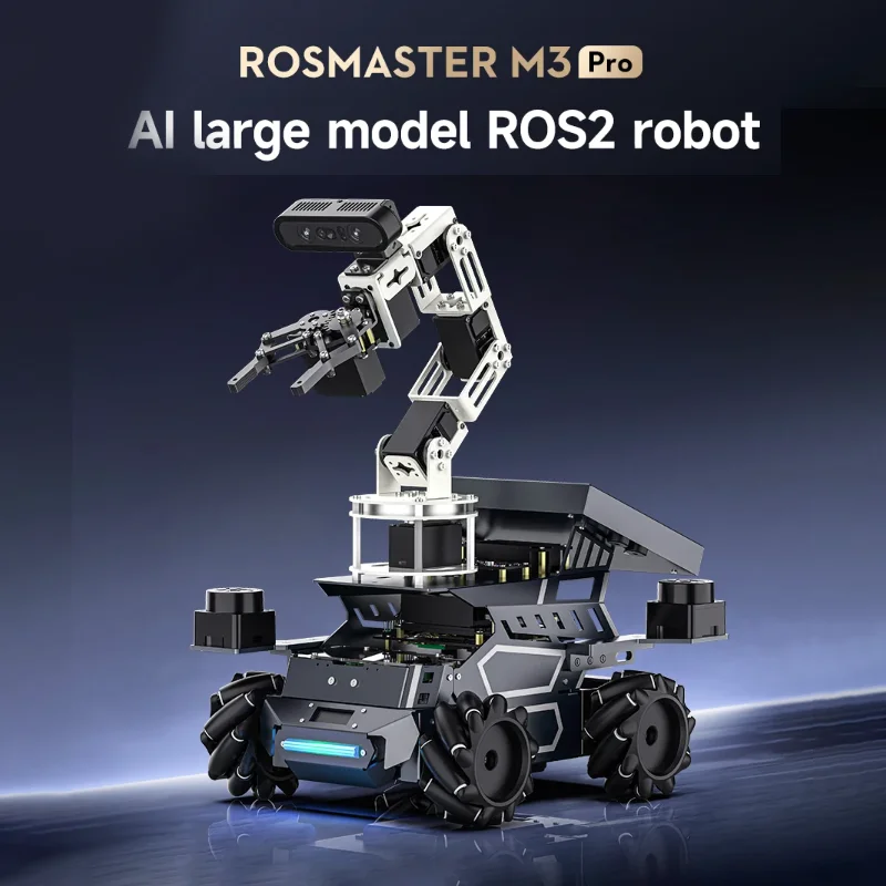 Yahboom M3 PRO ROS2 AI Robot Dual LiDAR SLAM 3D Depth Vision Navigation