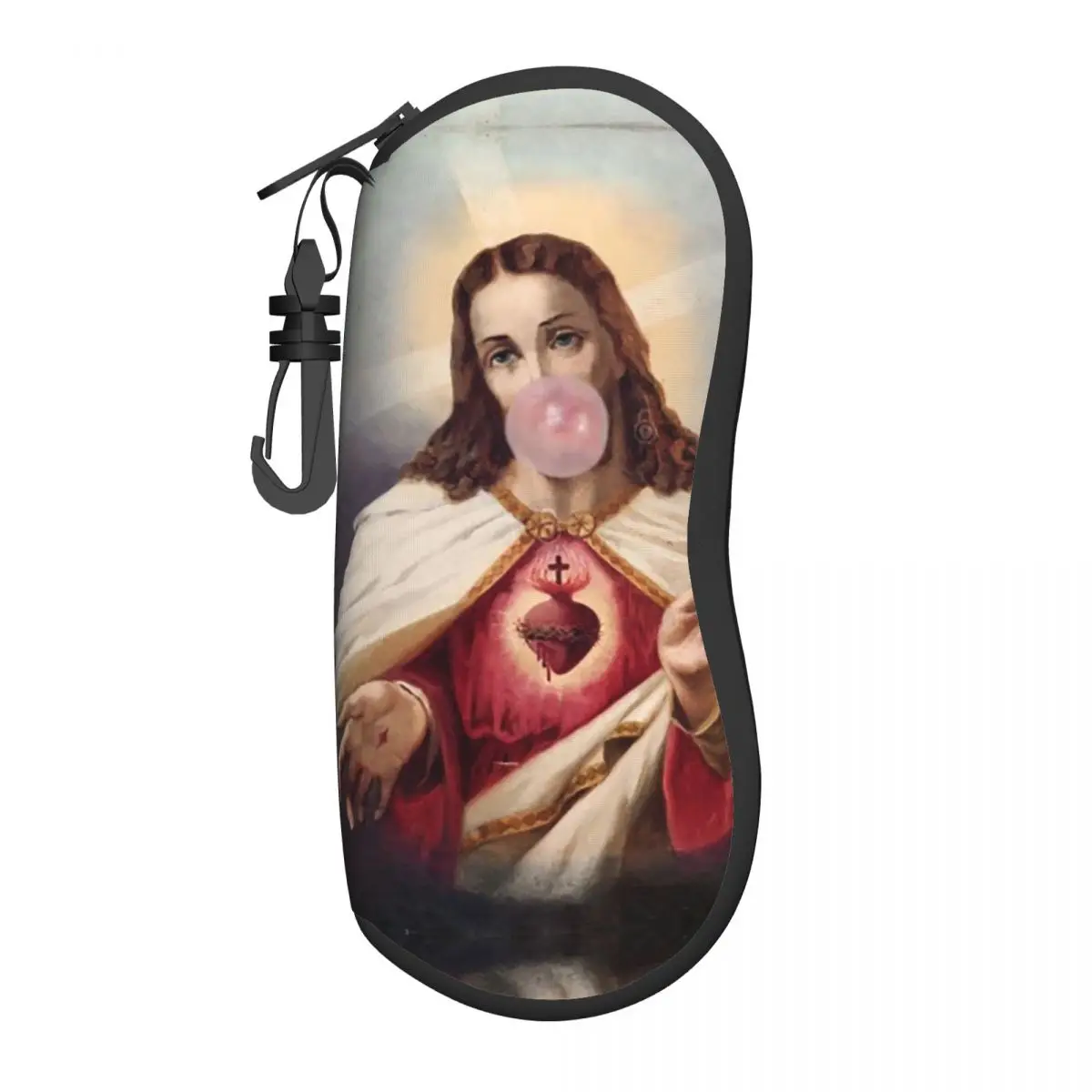 Jesus Bubble Gum Glasses Case Men Women Anti-Fall Glasses Protector Ins Eyeglasses Box