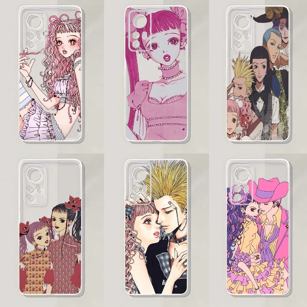 Anime Paradise Kiss Miwako Phone Case For Xiaomi 11 Redmi Note 11 5G 8T 9A 9 10T Note8Pro Note9 12SUltra Transparent Case