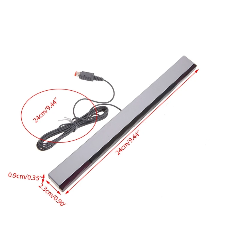 New Practical Wired Sensor Receiving Bar For Wii / Wii U