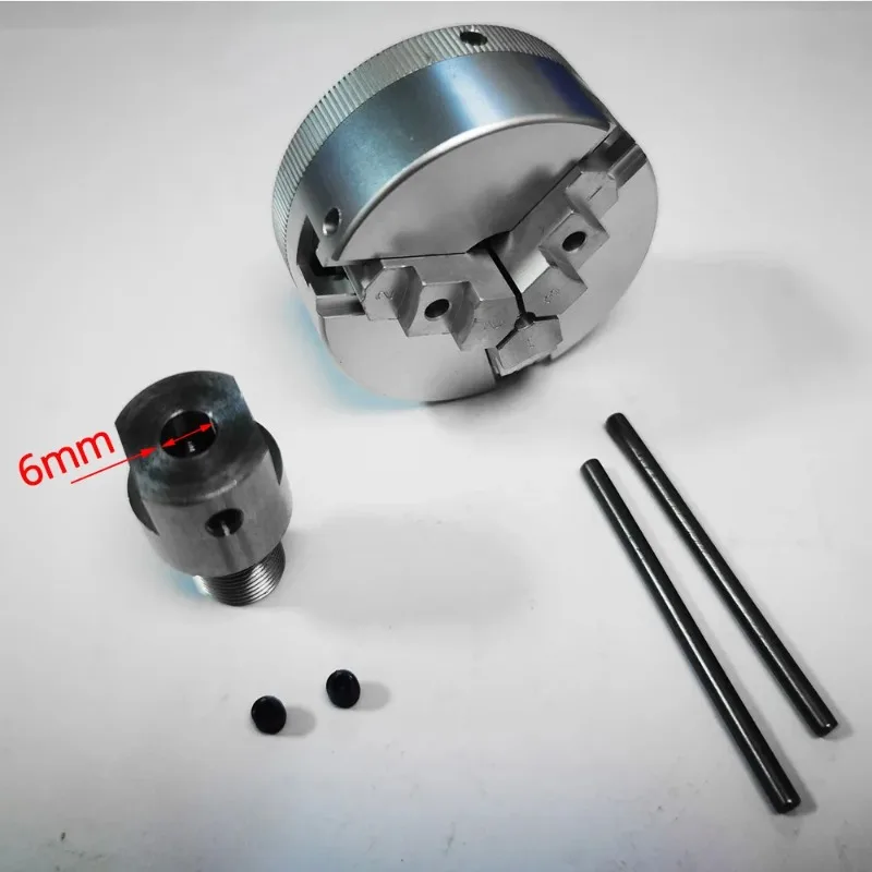 Aluminum Alloy Three Jaw Self Centering Chuck Mini Lathe Turning Chuck For Bench Grinder Electric Drill Woodworking Tool