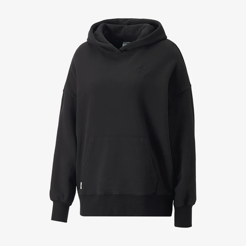 Puma genuine autumn new women's retro classic embroidered hooded sports hoodie 537646-01