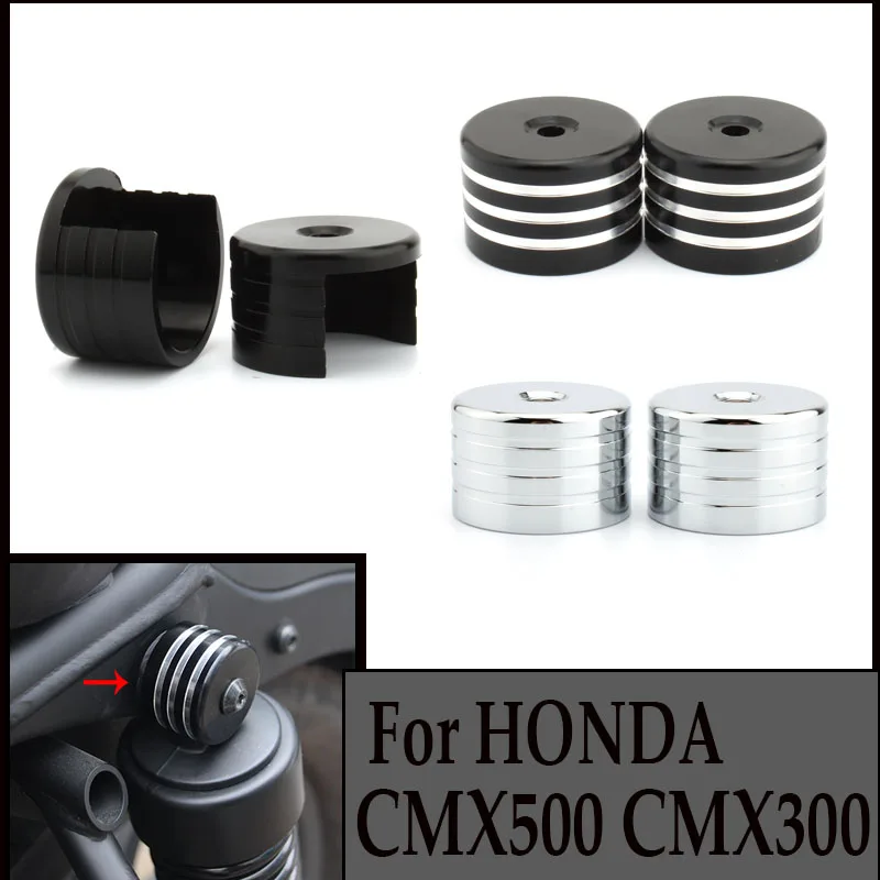 

For Honda Rebel CMX 300 500 CMX300 CMX500 2017 2018 2019 2020 Motorcycle Rear aluminum alloy Shock Absorbers Cap Guard Cover