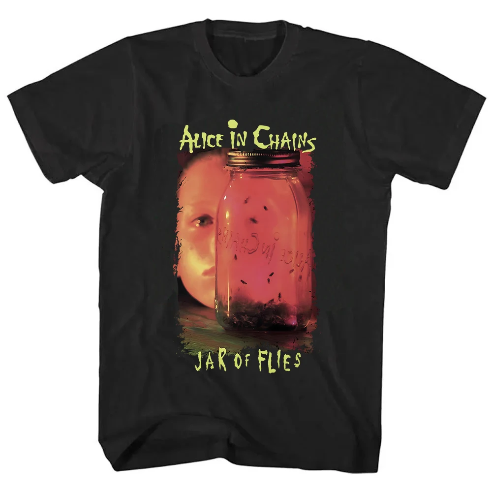 

JAR OF FLIES T-SHIRT Rock Band Alice InChains Tshirts Short Sleeve Fashion Unisex Streetwear Hip Hop Men T Shirt Print Clothing