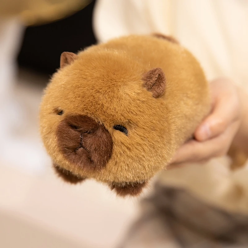 Simpatici animali stile sdraiato Panda rosso Capibara Gatto Bambole di peluche morbide Farcito Volpe Maiale Peluche Giocattoli per bambini Decorazione Regali per bambini