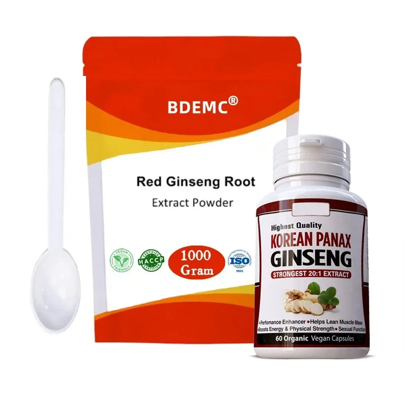 100% Natural Red Ginseng Powder Capsules