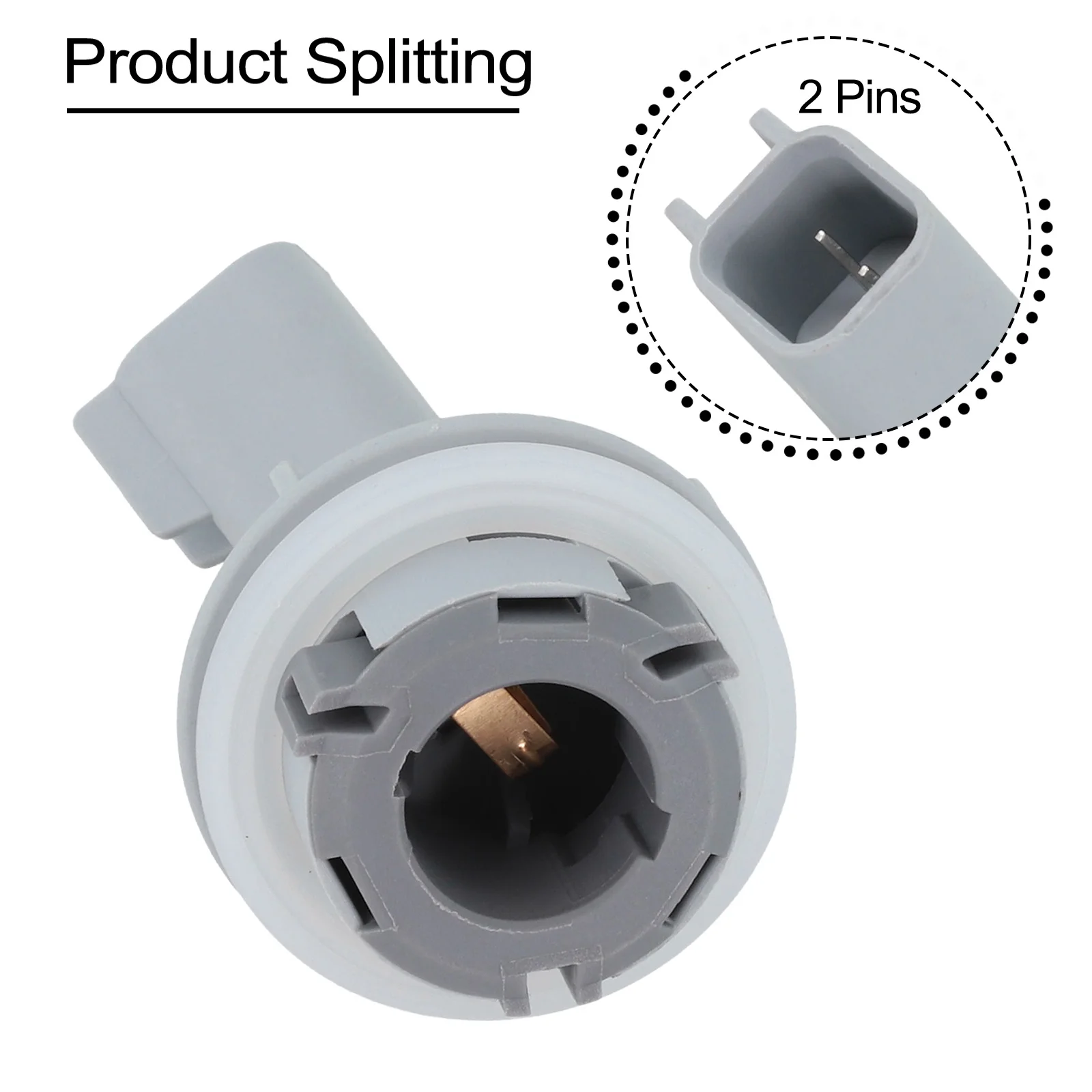 Auto Parts Lamp Socket 4*6*3cm Car Indicator Socket Anti-corrosion Material Easy Installation Non-deformation Feature