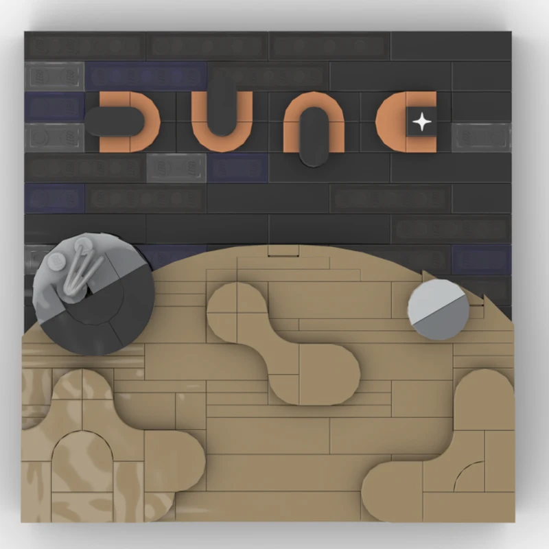 

164 шт., обложка для настольной игры Dunes Imperium, художественные MOC, строительные блоки, сделай сам, модель сцены, креативная сборка, коллекционные игрушки, подарок