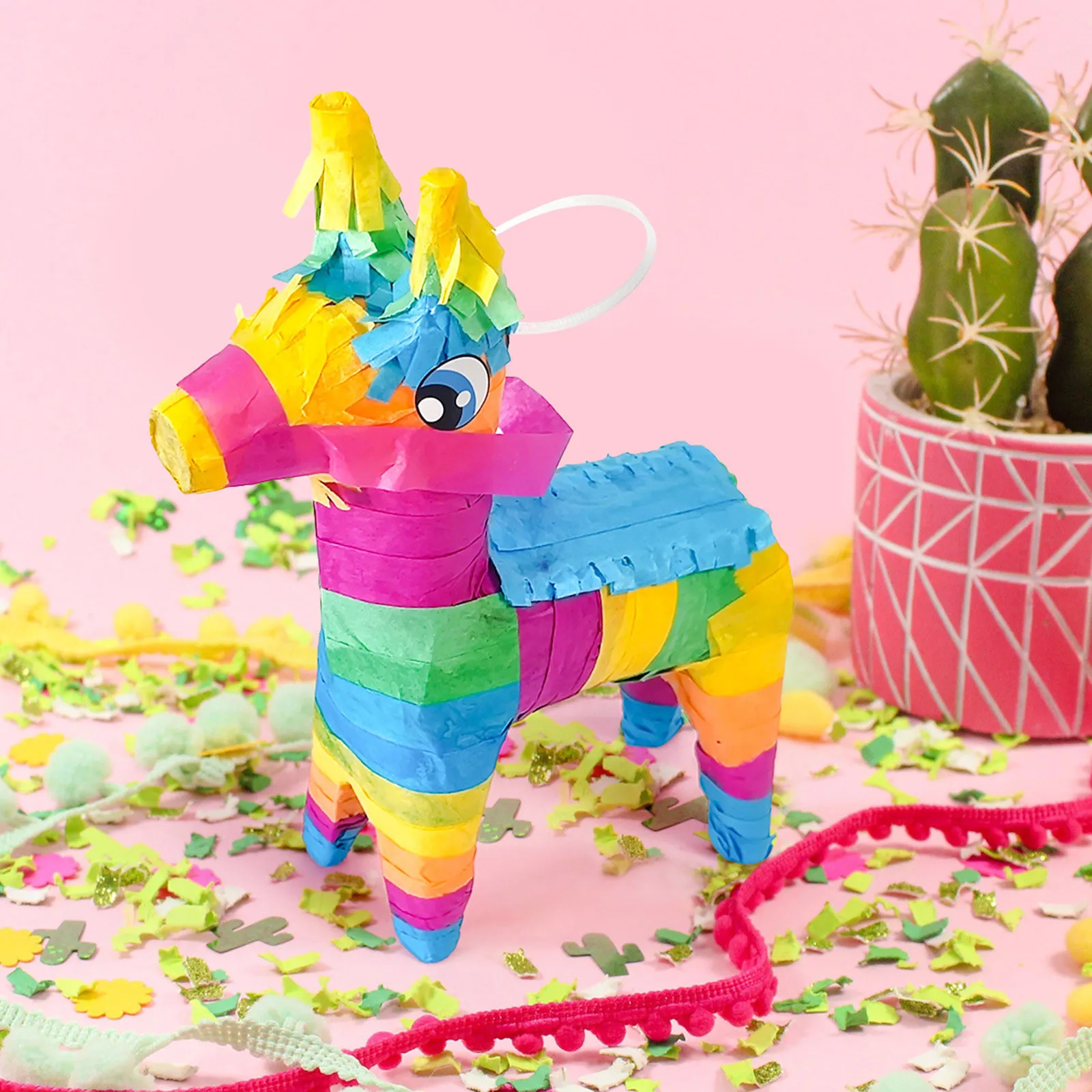 Funny Children Decorative Smashing Toy Sugar Filled Plaything Birthday Creative Pinata Party Mini Colourful Donkey Toy juguetes