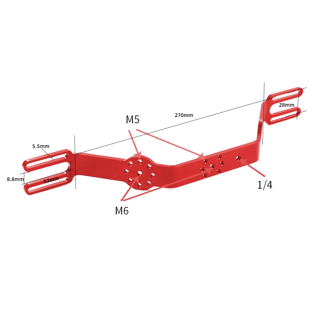 Поднос для камеры для дайвинга, ручка расширения, подъемное крепление, алюминиевый двойной ручной подводный кронштейн для DSLR для Gopro 13 12 Action