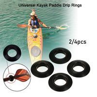 2/4Pcs Universal Black Outdoor Rowing Boat Propel Paddle Parts Drip Ring Replacement Kayak Oar Accessories Splash Guards