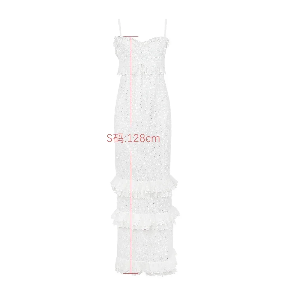 High Quality Summer Wedding Guest Dress Women 2025 White Occasionwear Maxi French Style Evening Birthday Party Dress