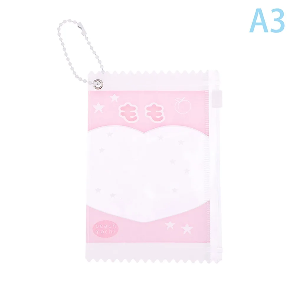 1Pcs Durable Props Badge Storage Display Candy Bag 3 Inch Plastic Card Sleeves Cute Transparent Protective Shell