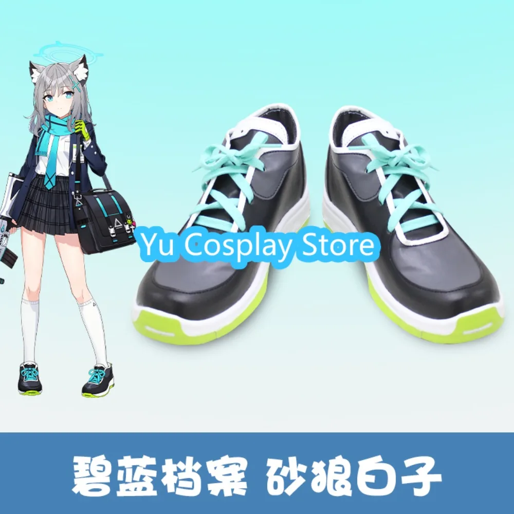 

Yu Cosplay Store Blue Archive Shiroko Sunaookami Cosplay Shoes Halloween Role Play Shoes Boots Anime Game Costume Props Anime