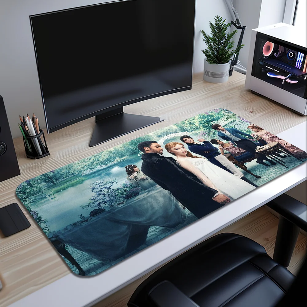 Film B-Bridgerton For Computer Game Big Keyboard Office Large Mouse Mat Pad Anti-slip Rubber PC Mice