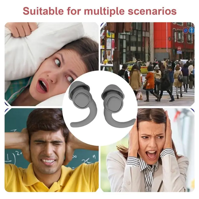 Hearing Protection Ear Plugs Reusable Ear Plugs For Sleeping Calm Ear Plugs With Mini Storage Box Hearing Protection For Snoring