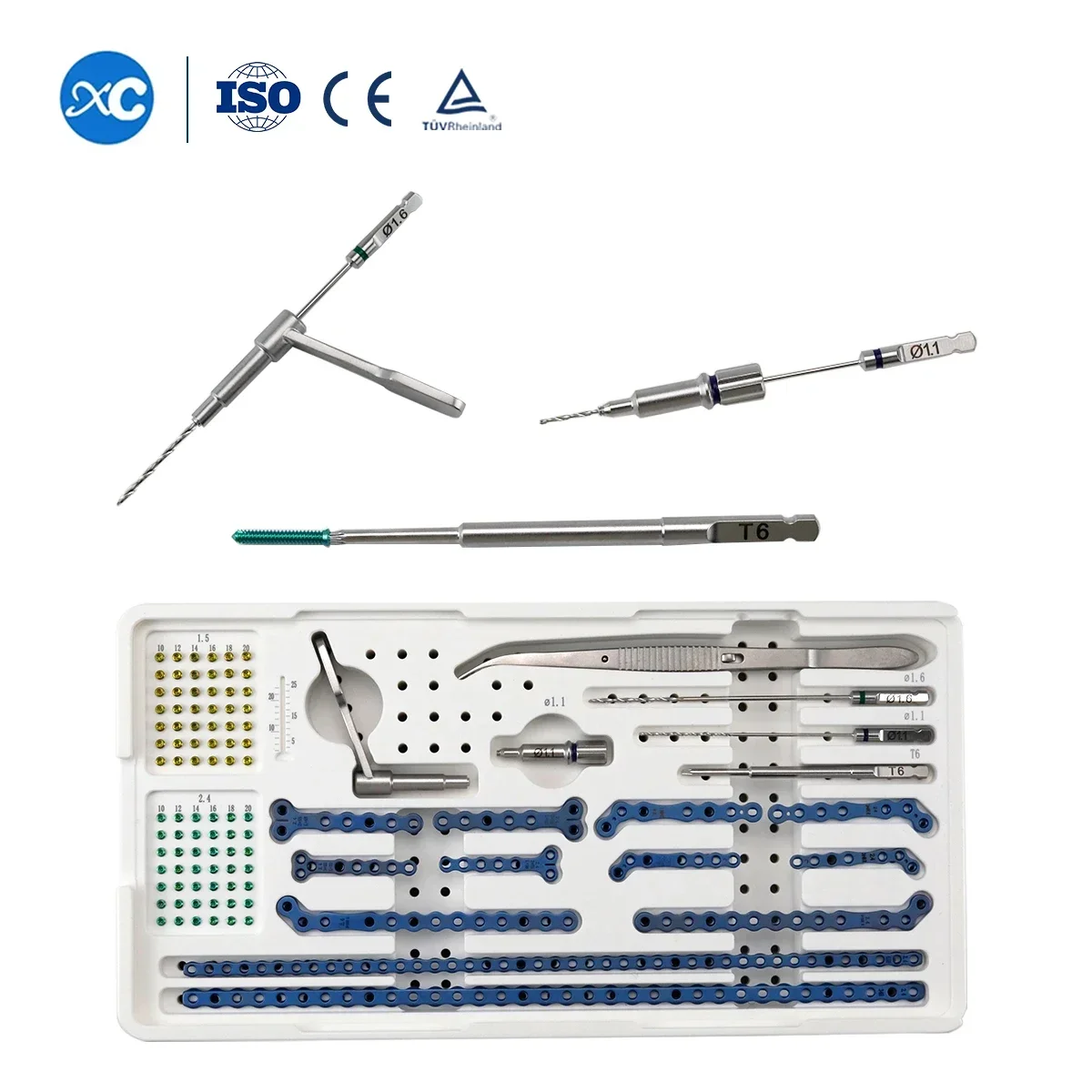 Veterinary s Fixation Of Pet Fractures Advanced Locking Plate System Veterinary Bone Fracture Fixation Instrument Set