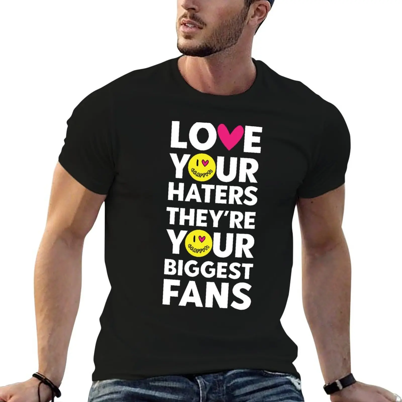 

shirt cotton Haters tshirt Love man 100% T-Shirt designer t Your