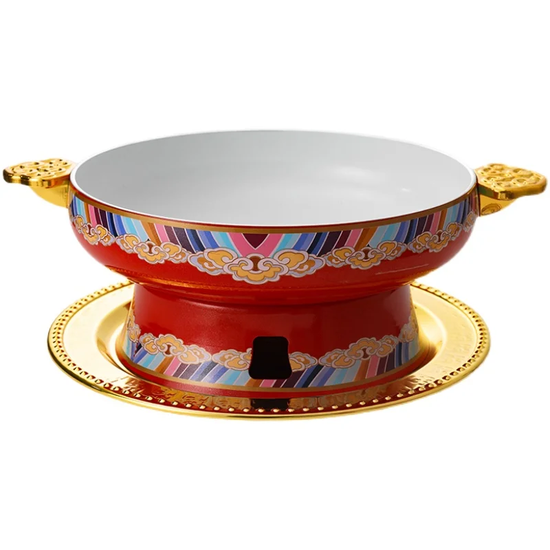 Aluminum Alloy Xiangyun Stove Alcohol Stove Hot Pot Spicy Pot Boiled Fish with Pickled Cabbage and Chili Pot Hot Pot Bullfrog