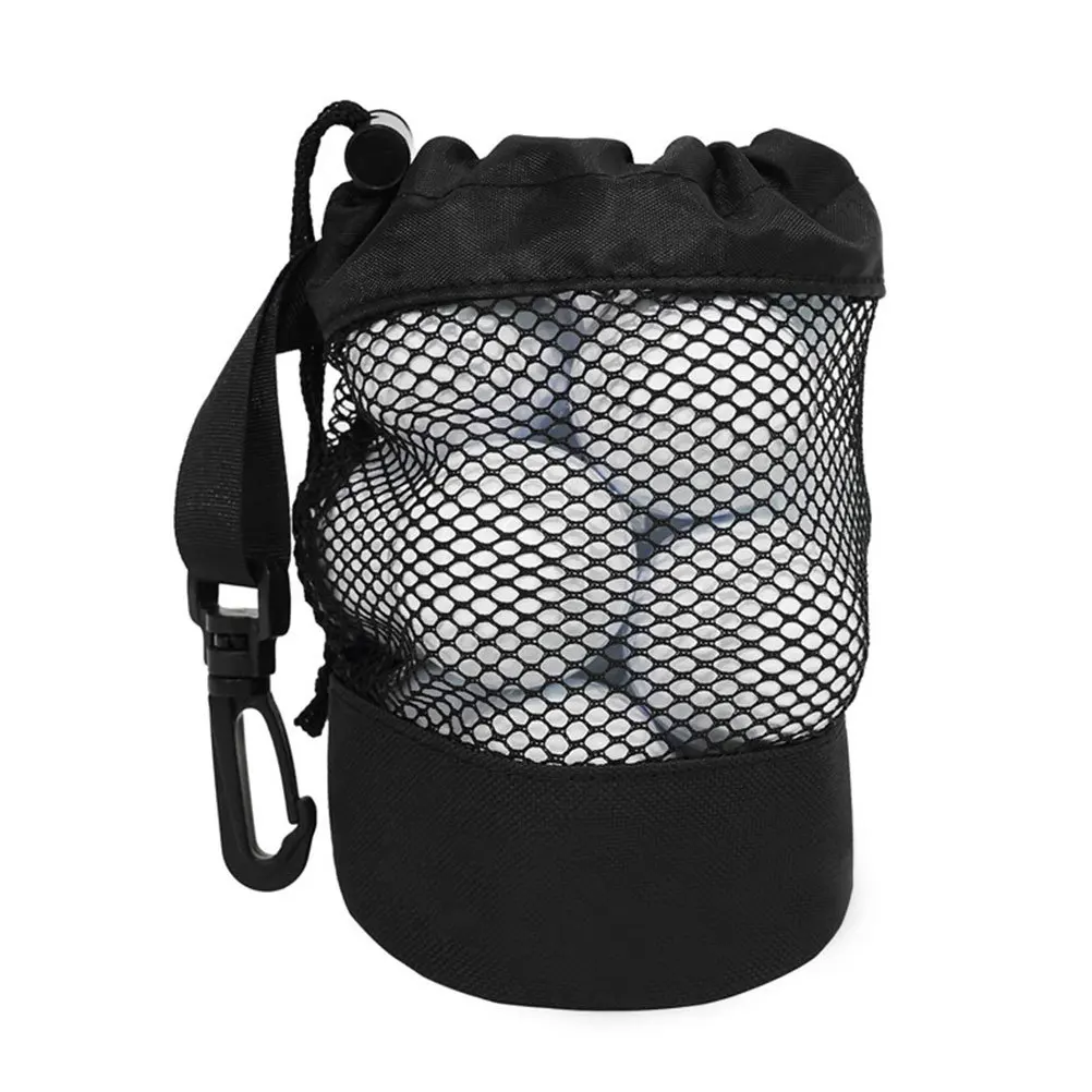 

Tennis Ball Bag High-Class Nylon Breathable Mesh Design Large Space Waist Strap Easy to Clean Convenient Carry Pouch for Tennis