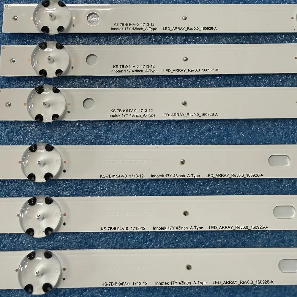 1 Juego de tiras LED para 43UK6300PLB 43UK6470PLB 43UN71003LB 43UN71006LB 43UM7050PLF LC43490116A HC430DGG-ABWL1-A18X