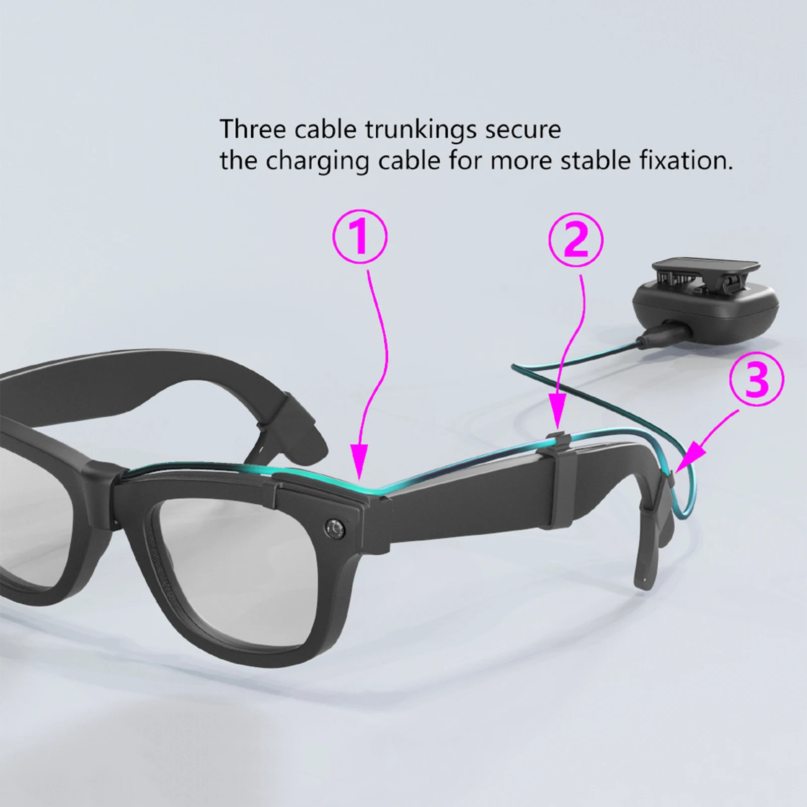 

Extension Charging Cable for Meta Smart Glasses Charger Case 800mA Glasses Charger Travel-Friendly Design Power Supply Accessory