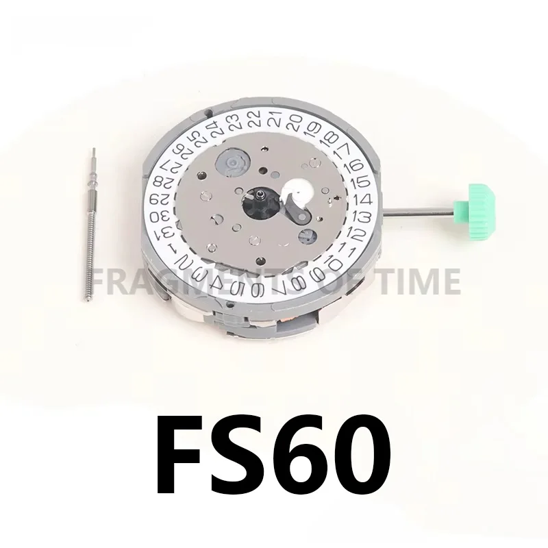 New Quartz Movement Watch Movement Accessories FS60 Movement Date 3 Six Hand FS60 Movement 3.6.10 Small Second Hand