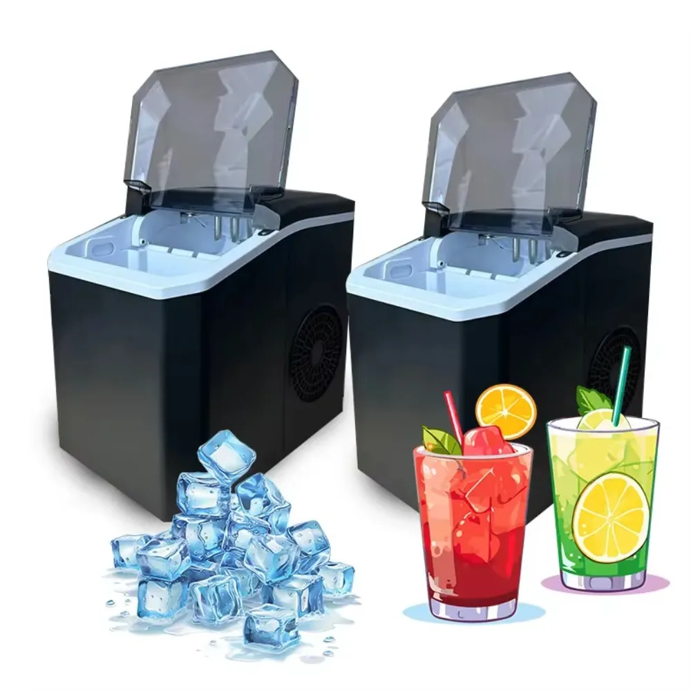 Small Mini Countertop Nugget 15kg Ice Machine Portable Automatic Electric Ice Machine