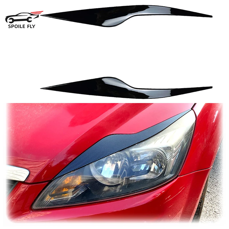 

2008 To 2011 For Ford Focus MK2.5 Headlight Eyebrow Light Eyelids Lamp Headlamps Cover Car Exterior Accessories Stickers By ABS