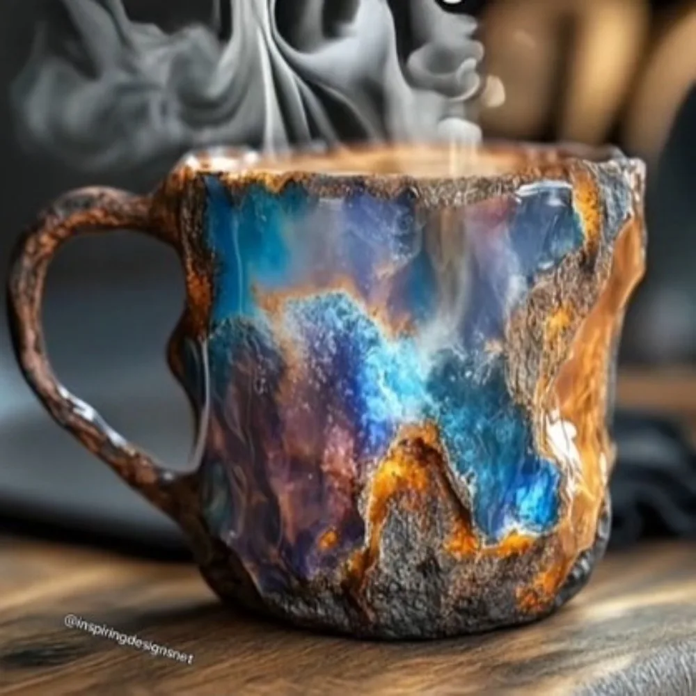 Popular Creative Mineral Crystal Coffee Mugsmake Mug Crystal Coffee Mug High Face Value Household Goods High-Grade Water Cup