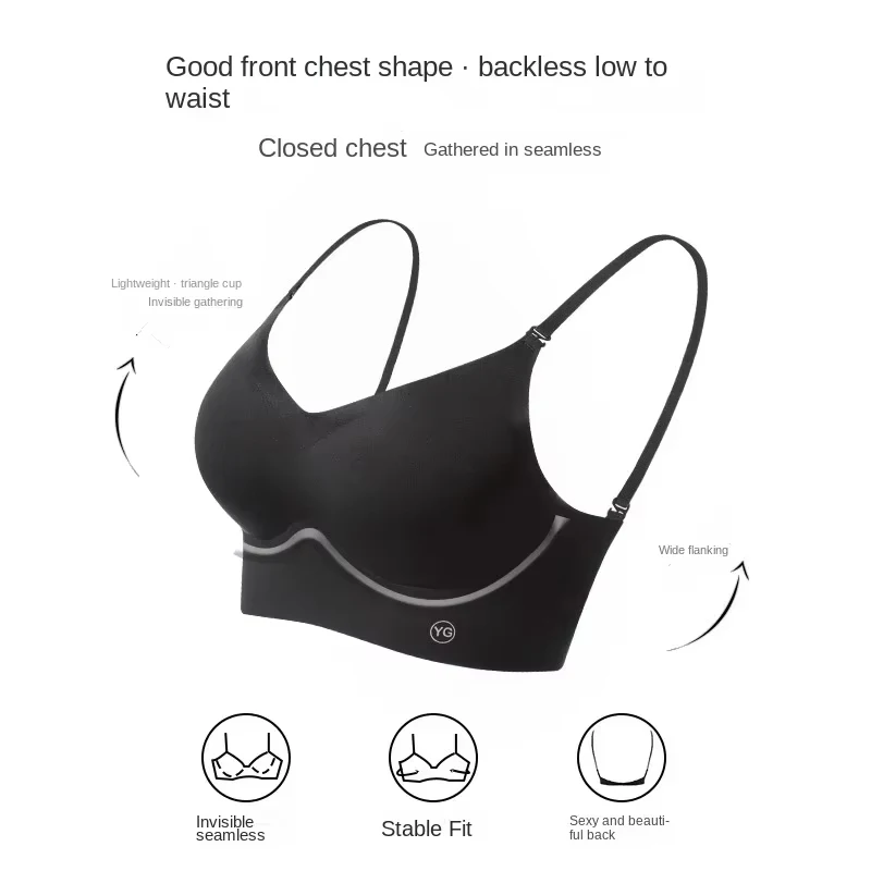 Solid 3 Ways To Wear Bra, Comfy Backless And Seamless Bralette, Women\'s Lingerie & Underwear