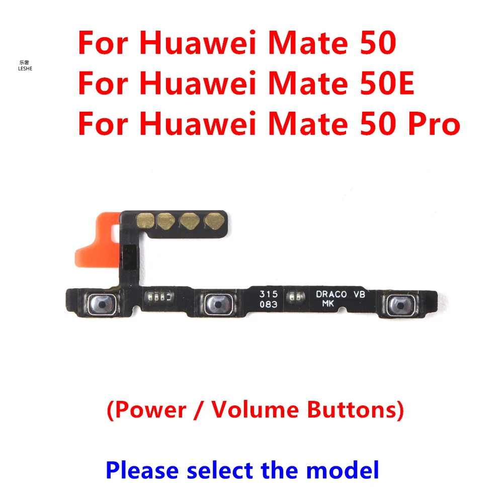 

Для Huawei Mate 50 Pro SE боковая кнопка переключателя громкости клавиша включения и выключения гибкий кабель детали