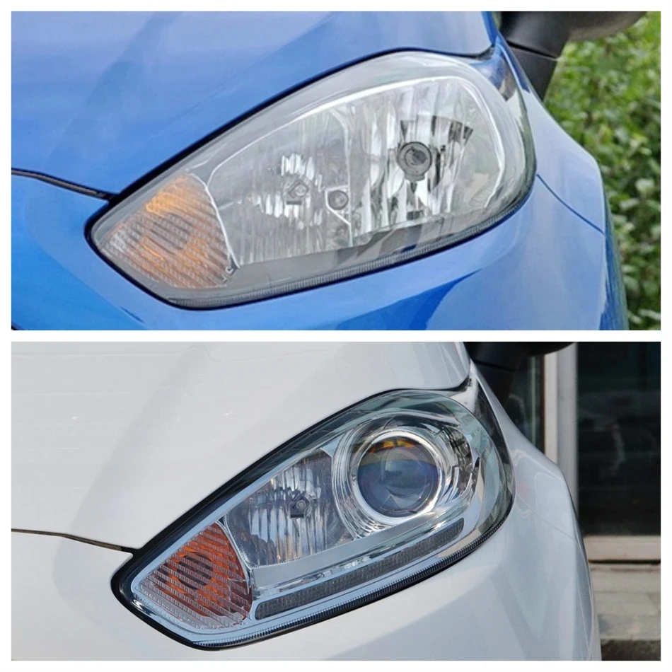 

Для Ford Fiesta 2013 2014 2015 2016, автомобильные аксессуары, прозрачный материал ПК, фары, линзы лампы