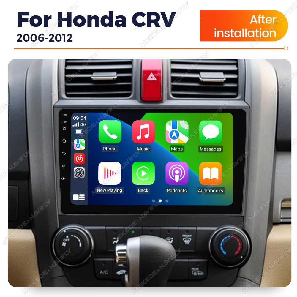 MEKEDE Android 15 Autoradio Head Unit 2 Din Car Radio For Honda CRV CR - V 3 RE 2006-2012 Stereo Player Car multi-media display