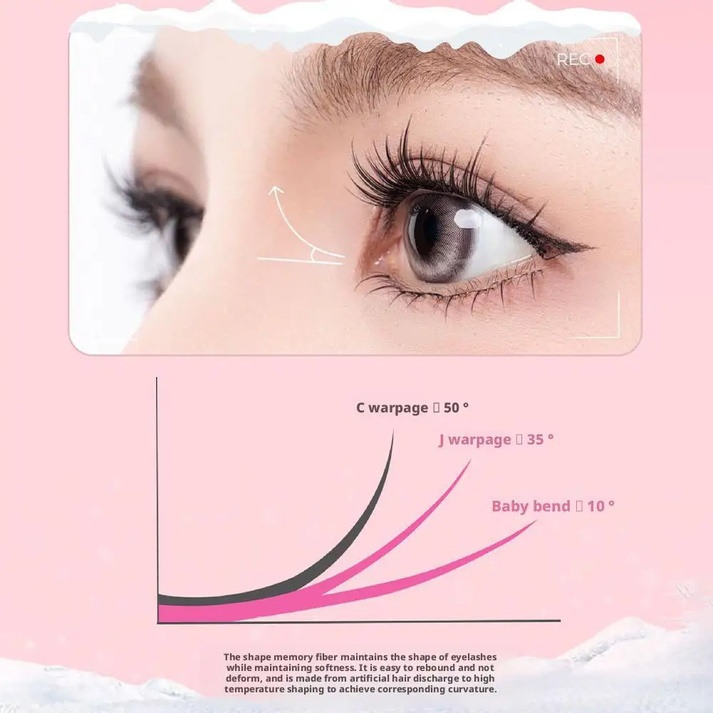 جديد مانغا لاش ملحقات C الضفيرة اضغط على مجموعات الرموش مجنح الثعلب العين كاذبة رمش Premades حجم المشجعين الرموش ماكياج #6