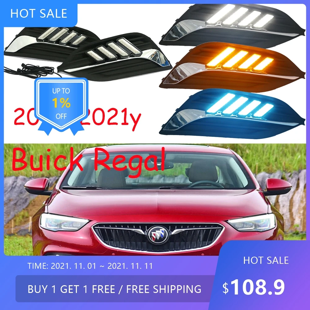 Parachoques para Opel Signia, faro delantero para Regal, luz diurna 2017~2019, accesorios para auto, faro LED para Regal, luz antiniebla.