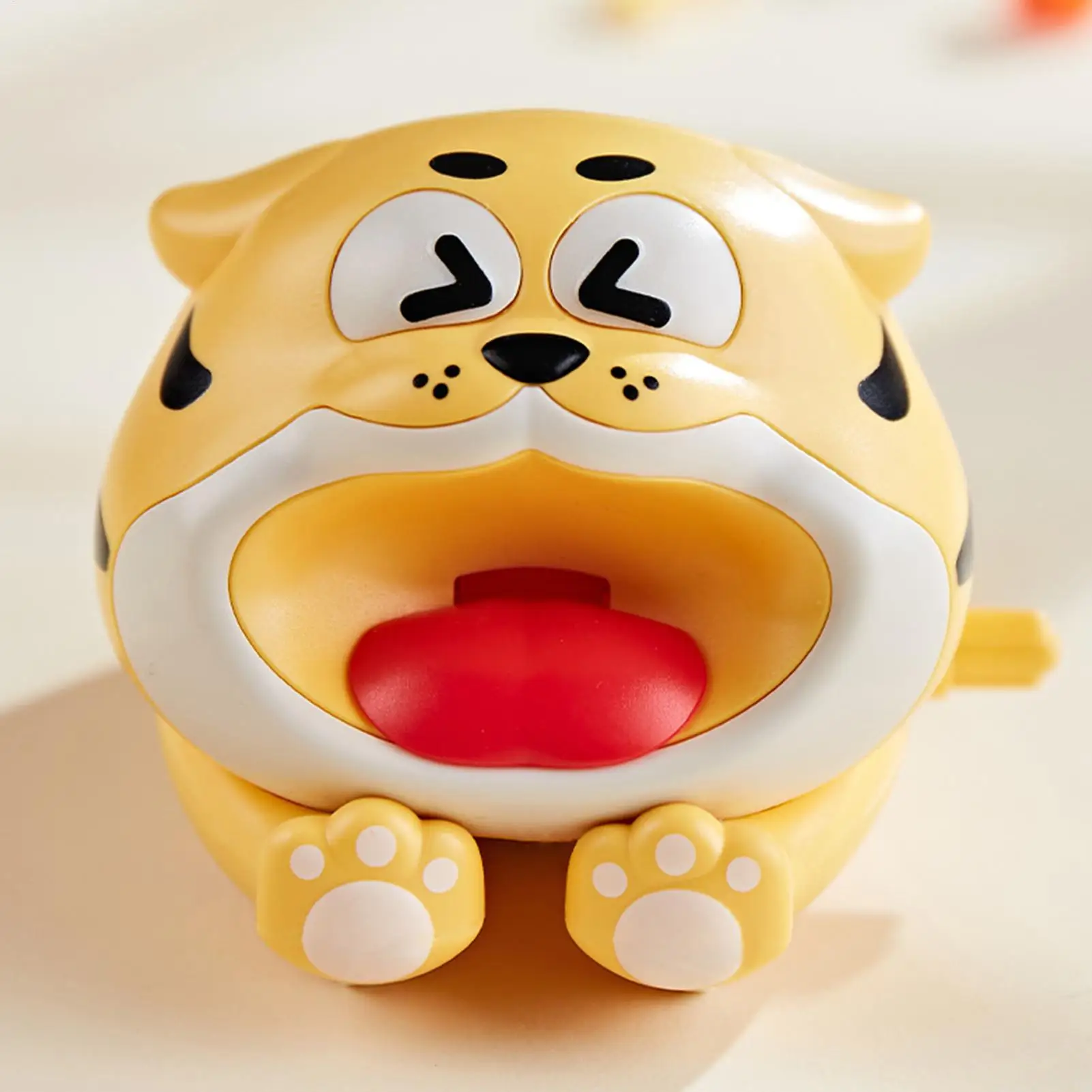 Lindo juguete de animales de tigre de cuerda para niños, niño y niña, figura de relojería para gatear, compañero de educación temprana, regalos divertidos para niños